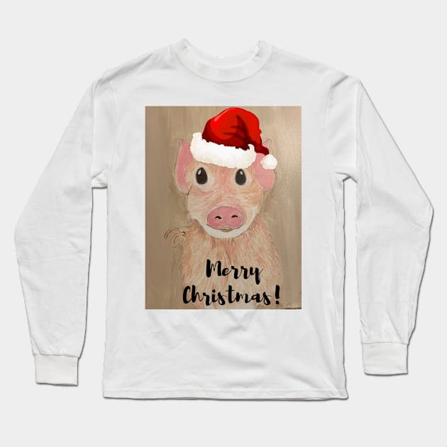 Pig Long Sleeve T-Shirt by Morrisey Lee T’s 